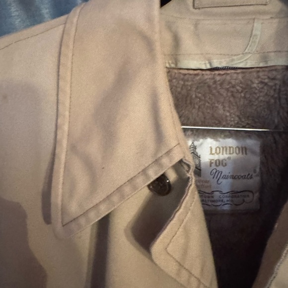 Vintage London Fog Khaki Mid Length Jacket Size 40L Weatherwear of Distinction - Picture 7 of 14
